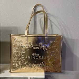 NEW BBW x Disney Princess Edition Embossed Gold Princess Tote